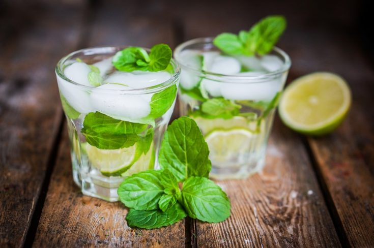 detox water with mint
