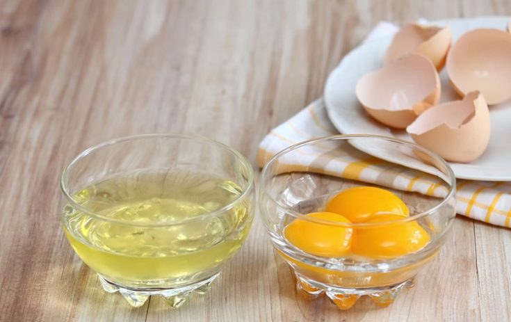 Egg white can be used to treat acne on legs
